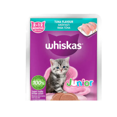 Whiskas Adult & Kitten Cat Food Tuna & Mackerel Flavour 80g