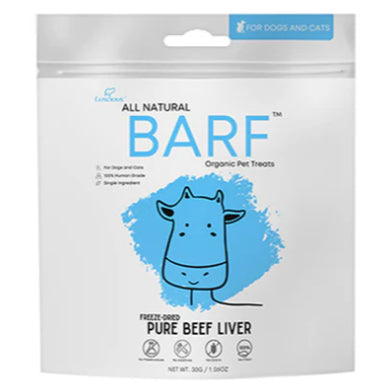 Luscious BARF Freeze-Dried Dog & Cat Treats 30g – All Natural Single Ingredient