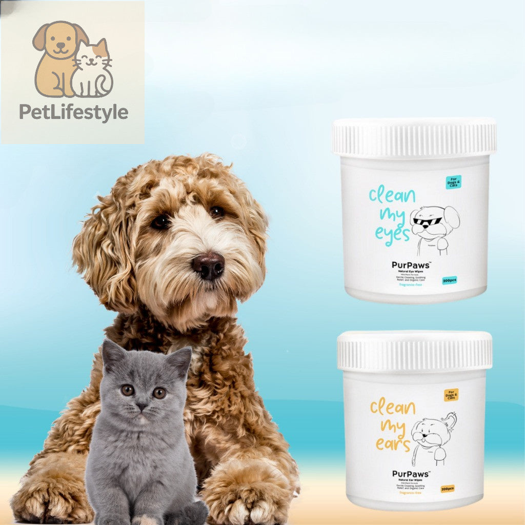 Purpaws Hypoallergenic Pet Eye & Ear Wet Wipes – 200pcs
