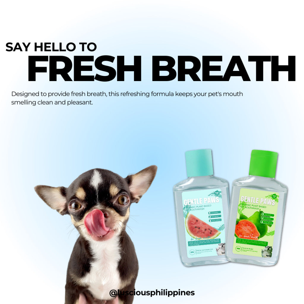 Gentle Paws Organic Pet Mouthwash Fresh Breath Oral Care 60ml