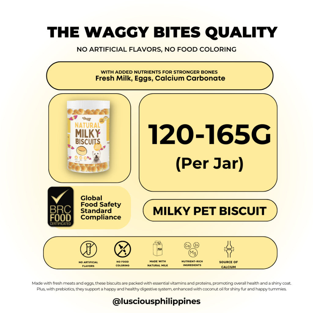 The Waggy Bites Natural Dog Treats 150g