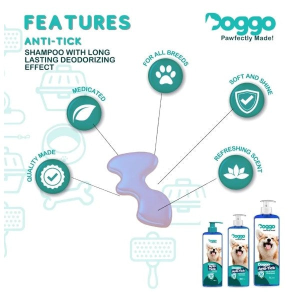 Doggo Anti-Tick Dog Shampoo 500ml