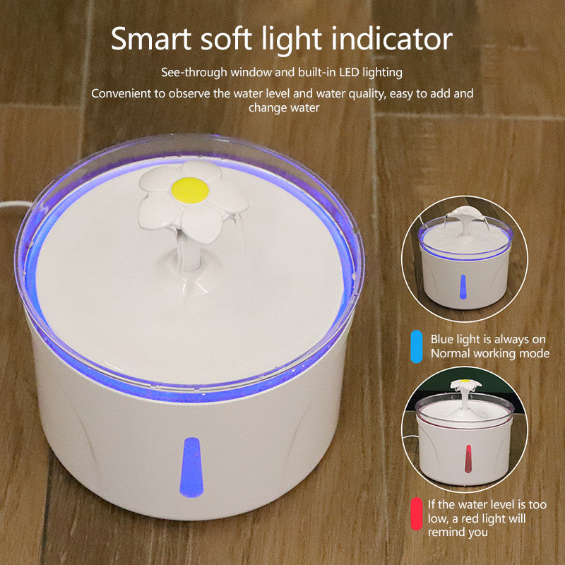 Petsup Automatic Silent Water Fountain for Cats and Dogs 2.5L