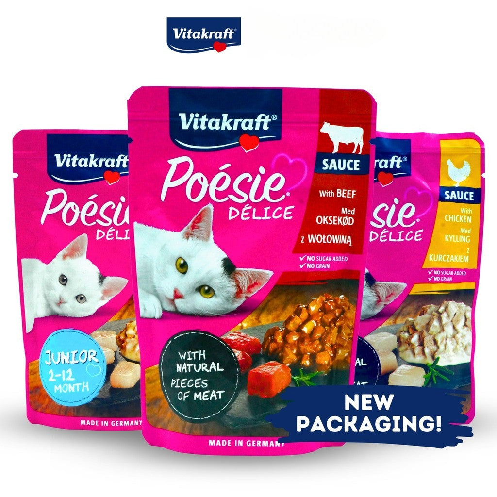 Vitakraft Poesie Deli Sauce Wet Cat Food Pouch 85g