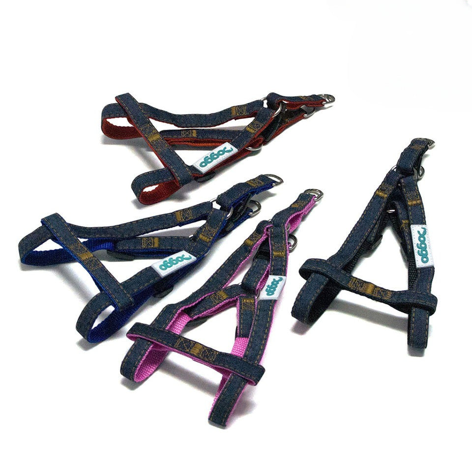 Doggo Denim Strong Harness Medium Blue