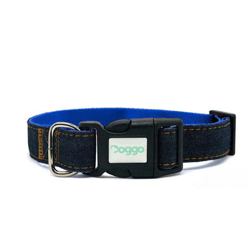 Doggo Denim Collar XS Blue / Small Black