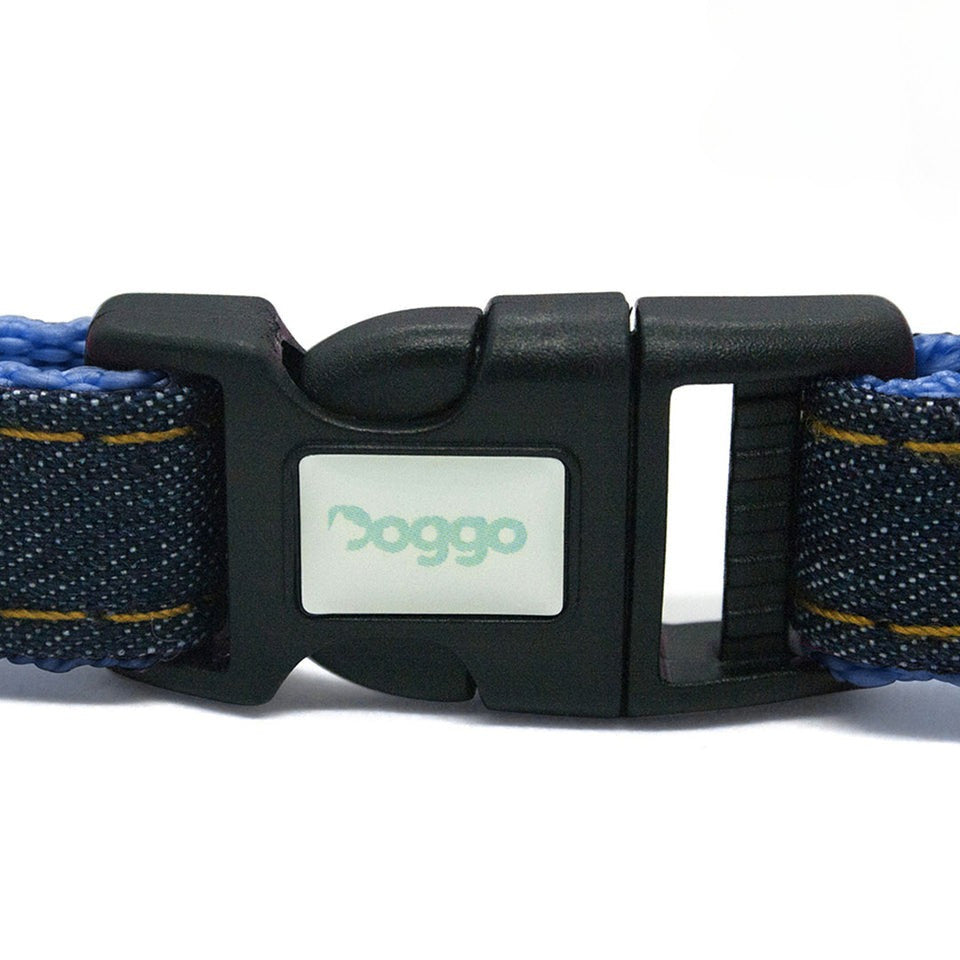Doggo Denim Strong Harness Medium Blue