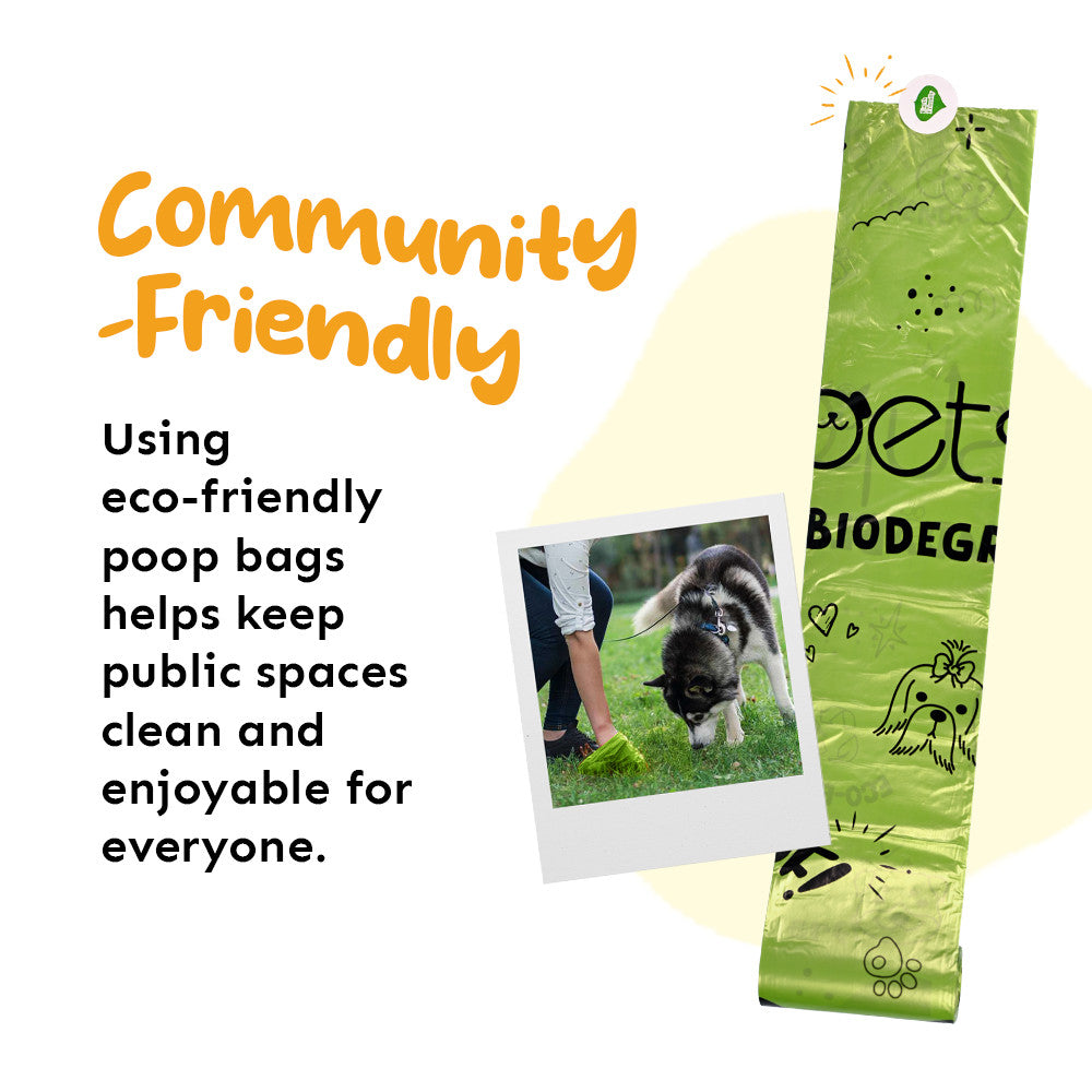 Petsup Biodegradable Pet Trash Bags – 15pcs Leakproof & Eco-Friendly