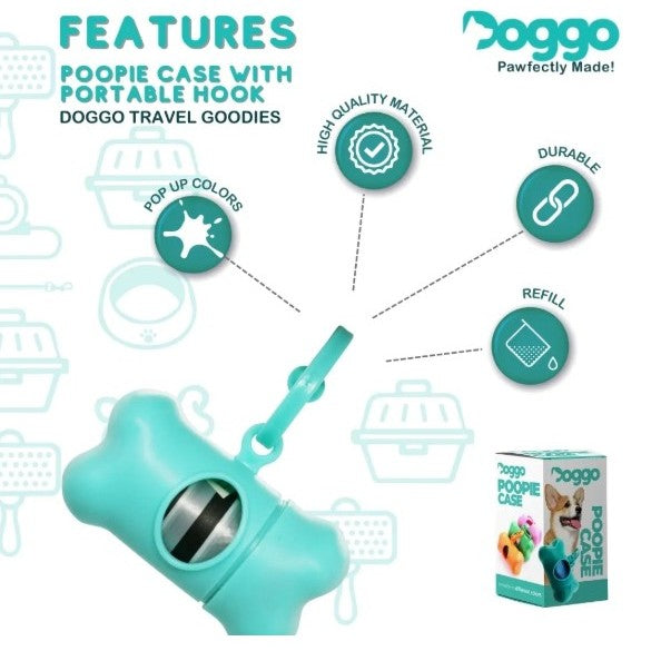 Doggo Poopie Case with Portable Hook