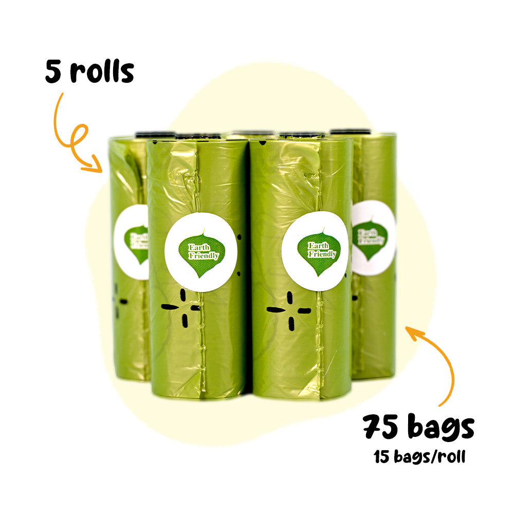 Petsup Biodegradable Pet Trash Bags – 15pcs Leakproof & Eco-Friendly