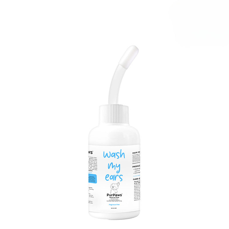 PurPaws Wash My Ear Pet Drops Fragrance Free 100ml