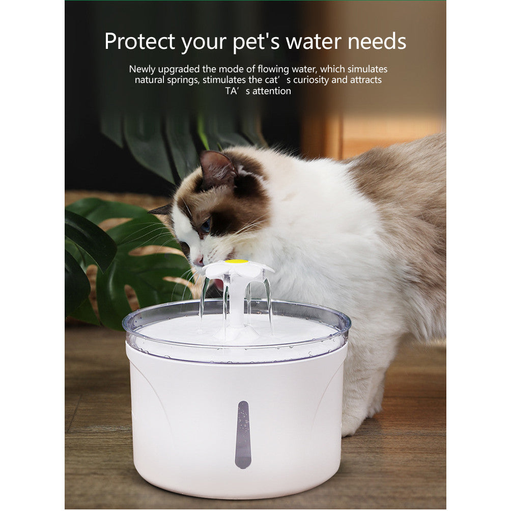 Petsup Automatic Silent Water Fountain for Cats and Dogs 2.5L