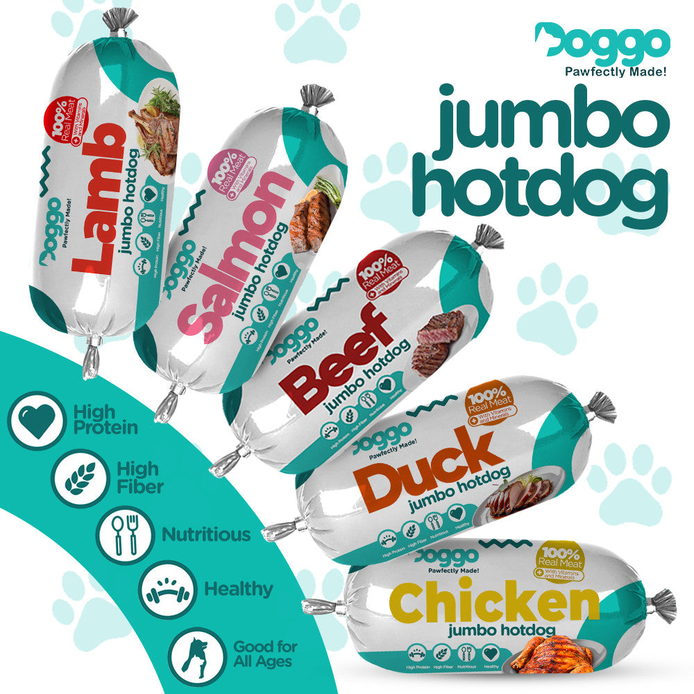 Doggo Jumbo Hotdog Duck Flavor 100g