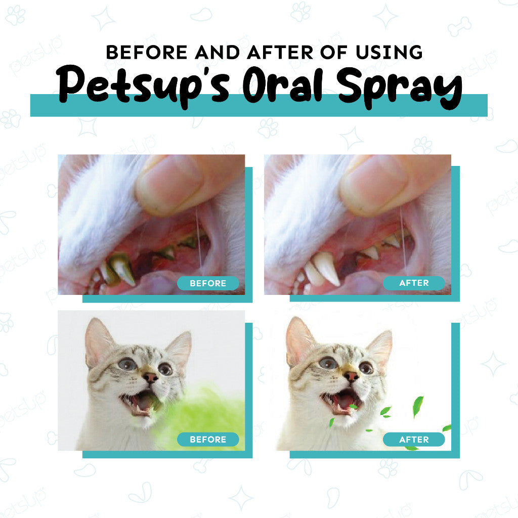 Petsup Pet Oral Deodorant Spray 120ml – Dental & Mouth Care for Cats & Dogs