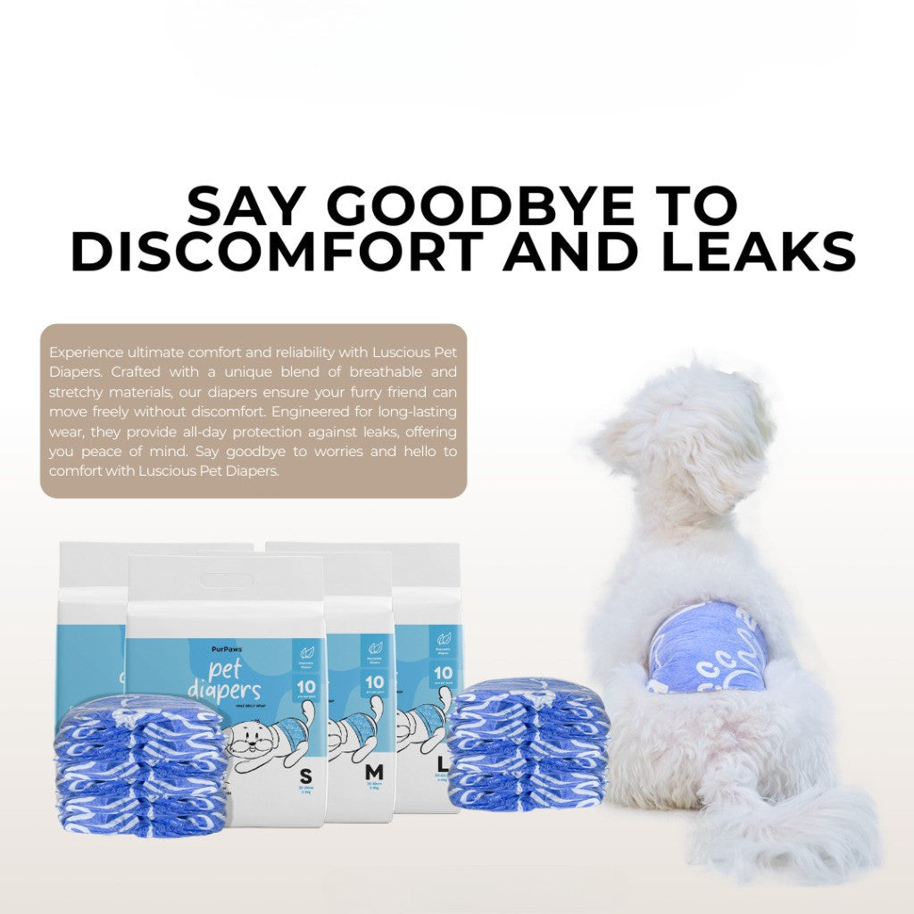 PurPaws Disposable Dog Diaper Male & Female