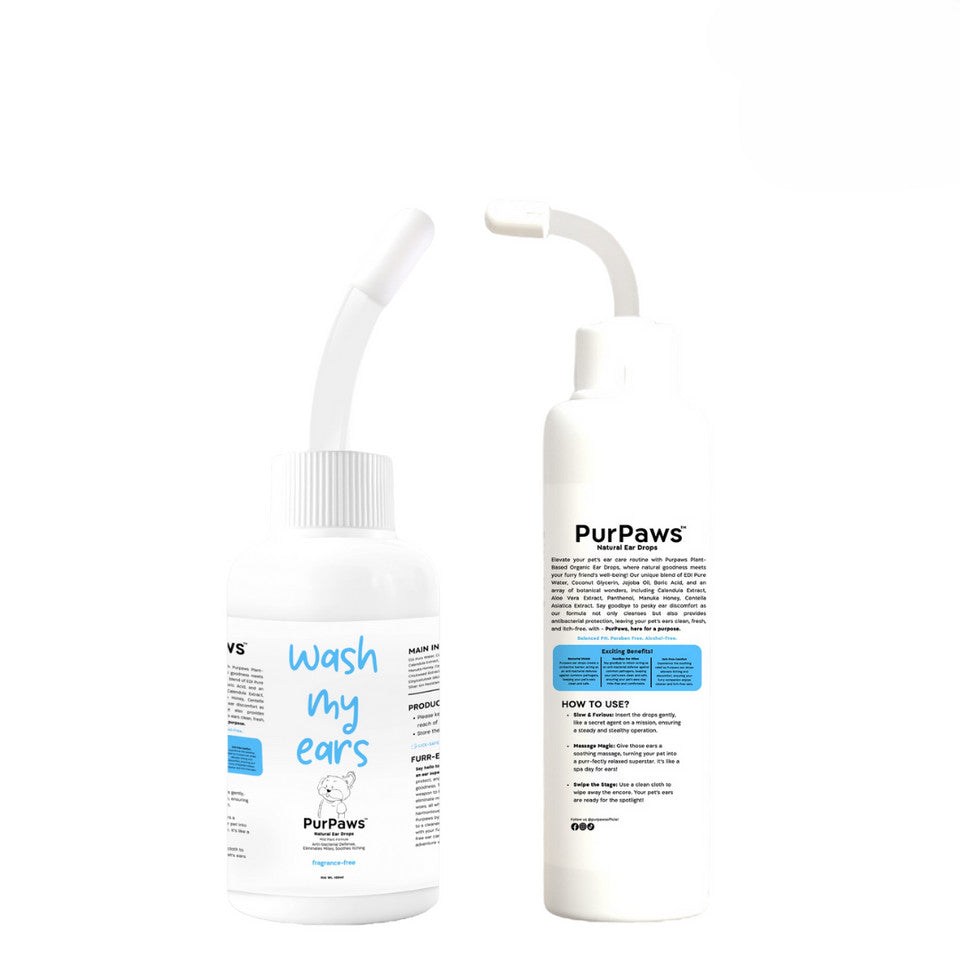 PurPaws Wash My Ear Pet Drops Fragrance Free 100ml