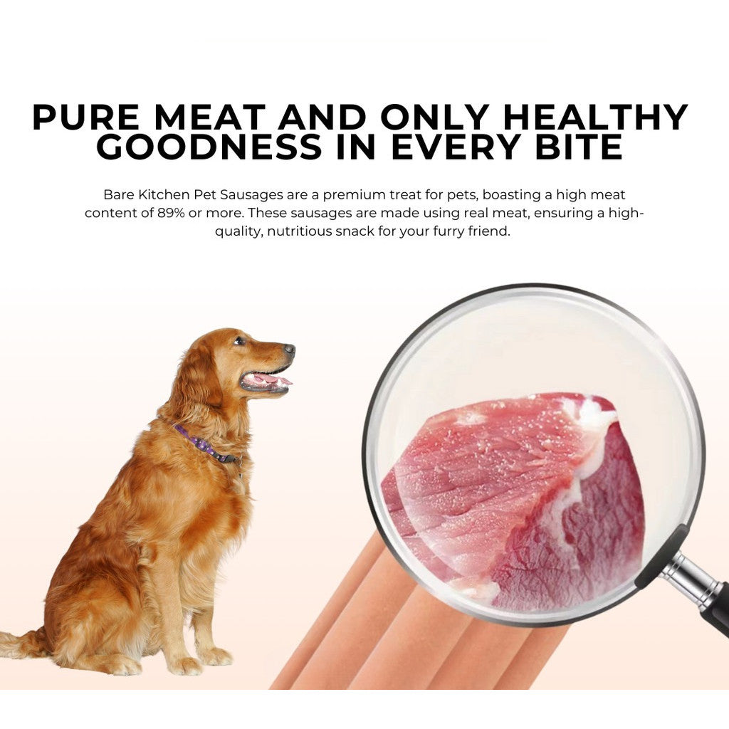 Bare Kitchen Premium Pet Ham Sausage with Taurine & Spirulina [Per Pack]