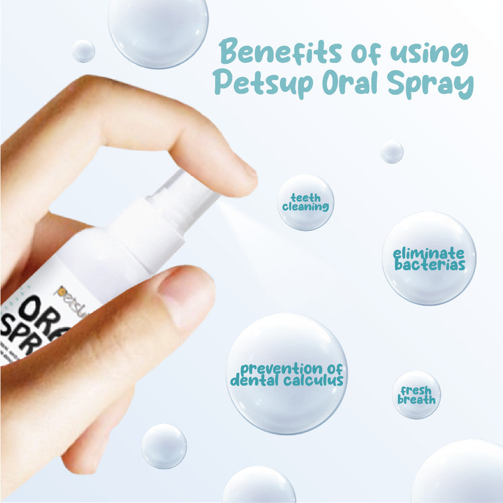 Petsup Pet Oral Deodorant Spray 120ml – Dental & Mouth Care for Cats & Dogs