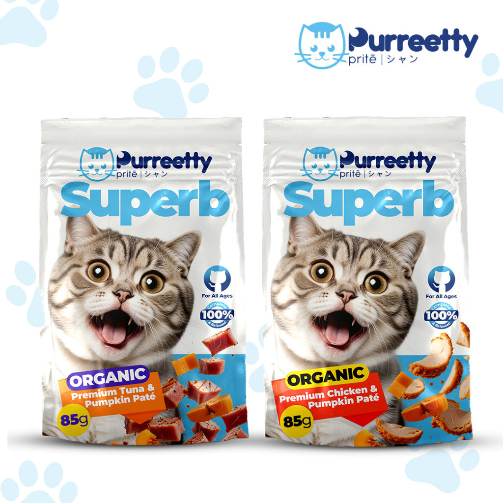 Purreety Superb Organic Premium Tuna & Pumpkin Pate 85g
