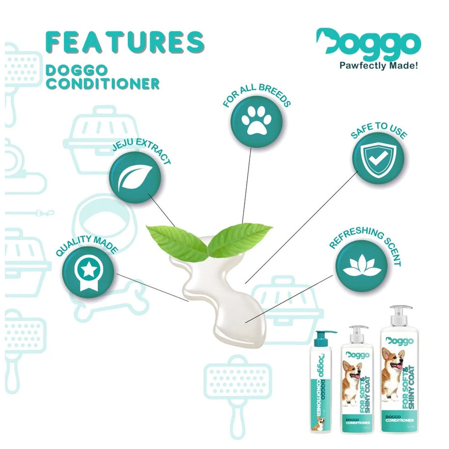 Doggo Dog Conditioner With Jeju Serum For Soft & Shiny Coat
