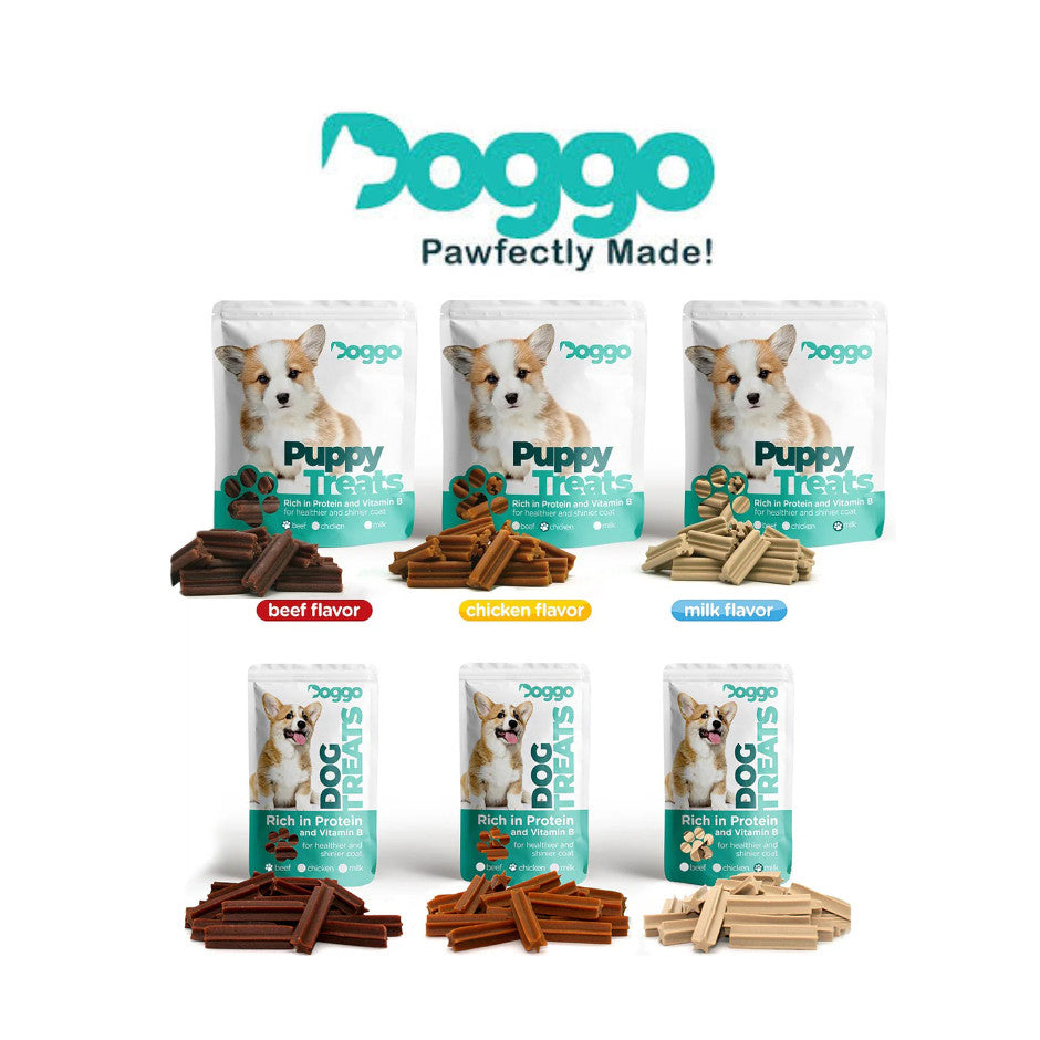 Doggo Dental Sticks l Mini Dental Sticks for Puppies 160g l 82g l 80g (Beef l Chicken l Milk)