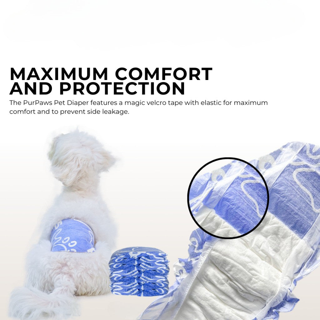 PurPaws Disposable Dog Diaper Male & Female