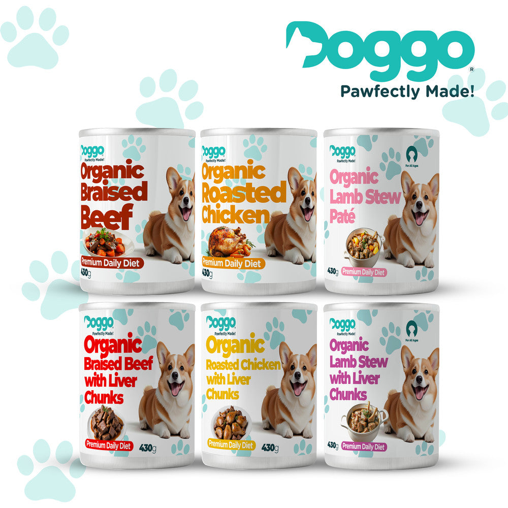 Doggo Organic Braised Beef Canned Dog Food 430g