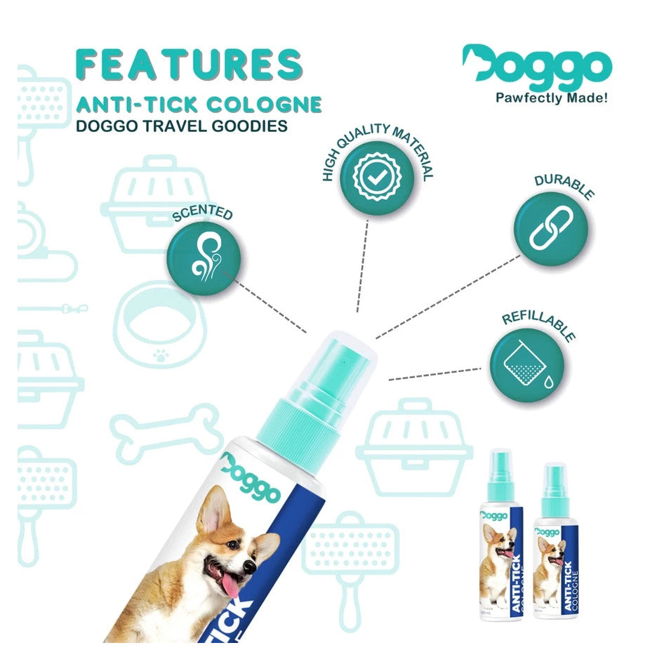 Doggo Anti-Tick Dog Cologne Spray