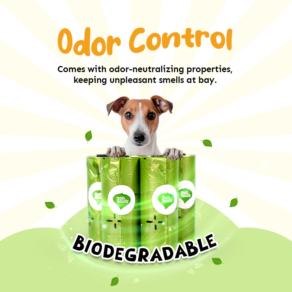 Petsup Biodegradable Pet Trash Bags – 15pcs Leakproof & Eco-Friendly