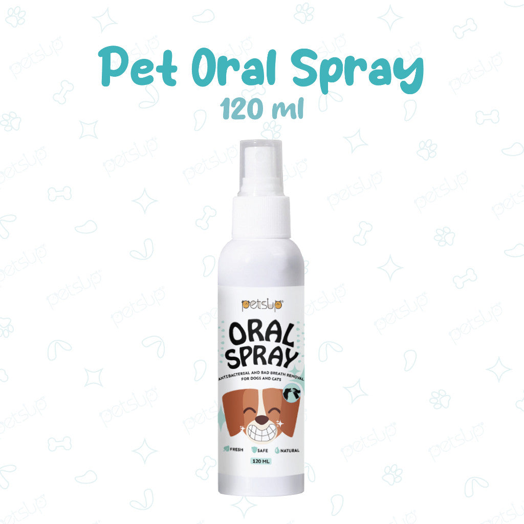 Petsup Pet Oral Deodorant Spray 120ml – Dental & Mouth Care for Cats & Dogs