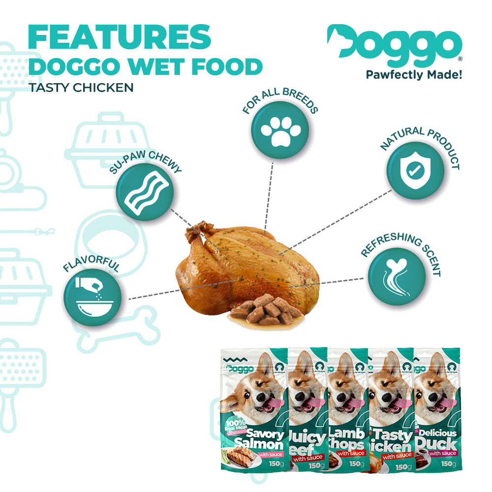 Doggo Tasty Chicken Wet Dog Food 150g
