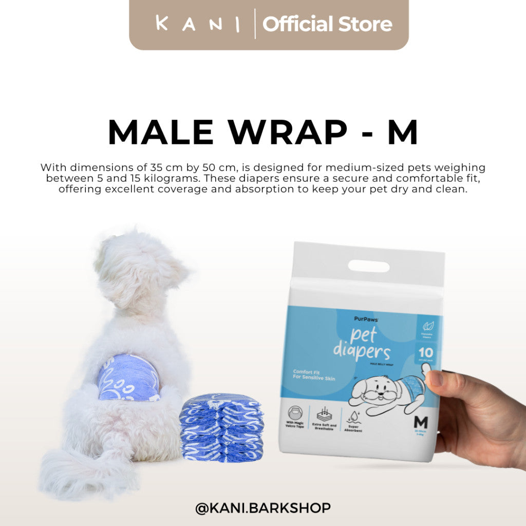 PurPaws Disposable Dog Diaper Male & Female