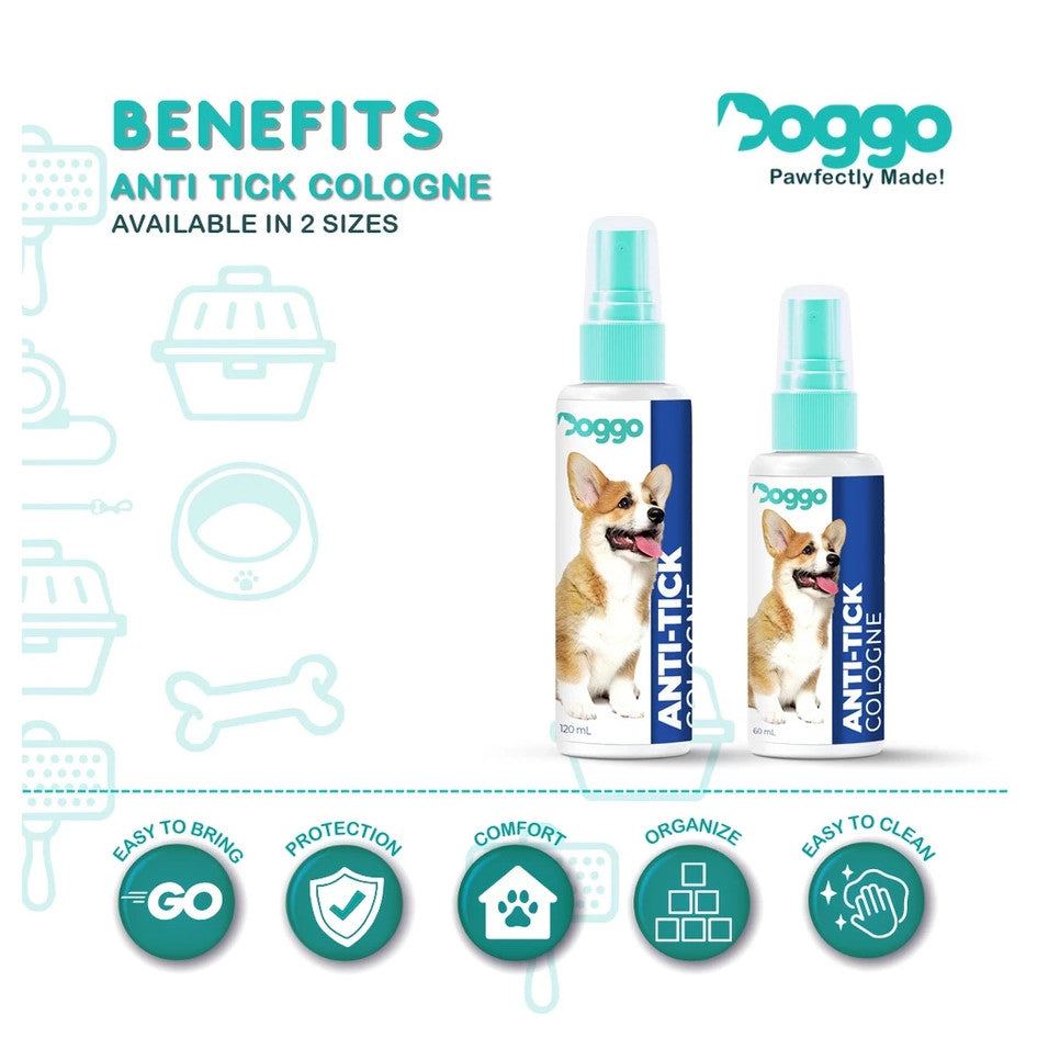 Doggo Anti-Tick Dog Cologne Spray