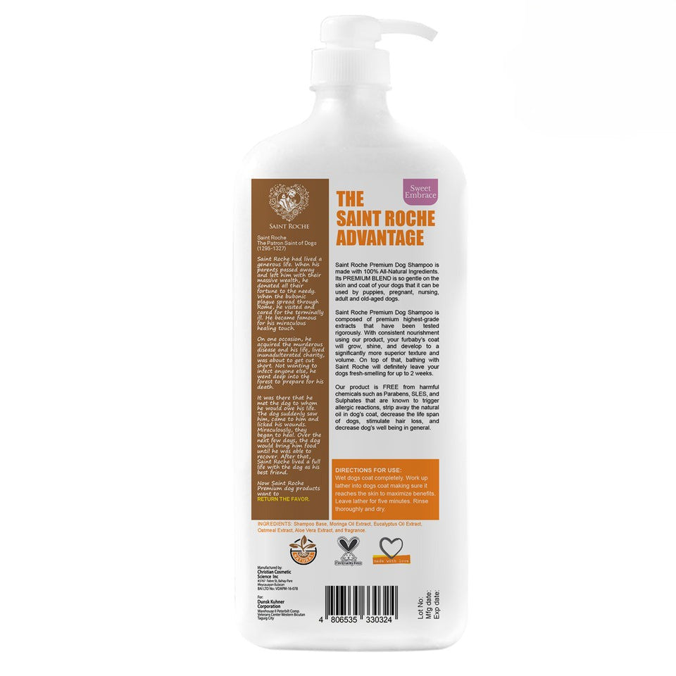 Saint Roche Premium Dog Shampoo Sweet Embrace 1000ml