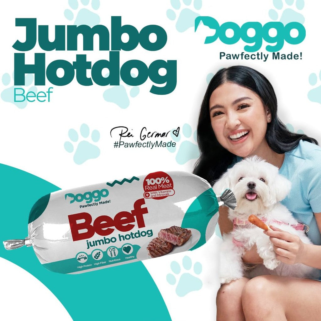Doggo Jumbo Hotdog Beef Flavor 100g