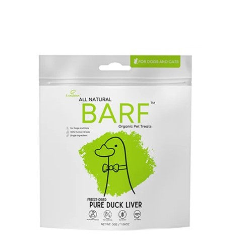 Luscious BARF Freeze-Dried Dog & Cat Treats 30g – All Natural Single Ingredient