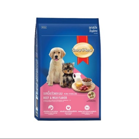 SmartHeart Puppy Dry Dog Food Beef & Milk Flavor 450g